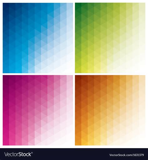 Abstract Geometric Backgrounds With Triangles Vector Image