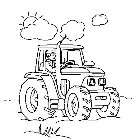 14 Créatif Tracteur Coloriage Gallery  Tractor coloring pages