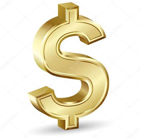 Golden Money Sign Golden Dollar Sign — Stock Vector © Frbird 30044811