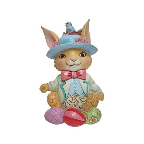 Jim Shore Heartwood Creek Easter Bunny With Eggs Pint Sized
