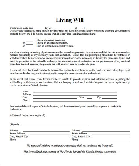 Maybe you would like to learn more about one of these? FREE 7+ Sample Living Will in PDF | MS Word