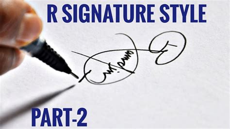 Beautiful Signature Part 2 Signature Of Alphabet R Anup
