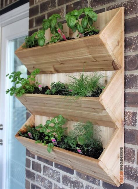 20 Diy Wooden Planter Boxes For Your Yard Or Patio Vertical Garden