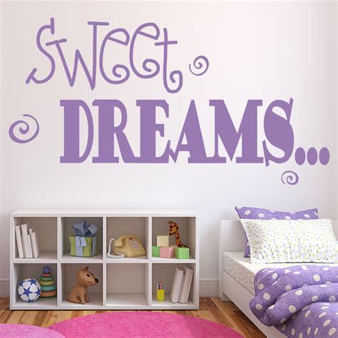 Sweet Dreams Wall Sticker Childrens Wall Art