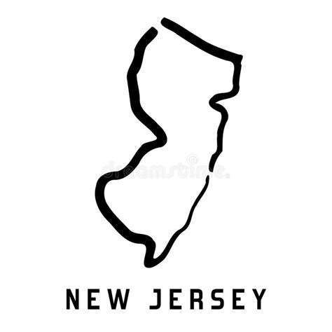 New Jersey stock vector. Illustration of simplified, simple - 93107483