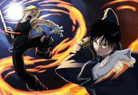 Edward Elric Vs Roy Mustang By Themnaxs On Deviantart