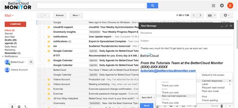 Canned Responses Gmail Bettercloud