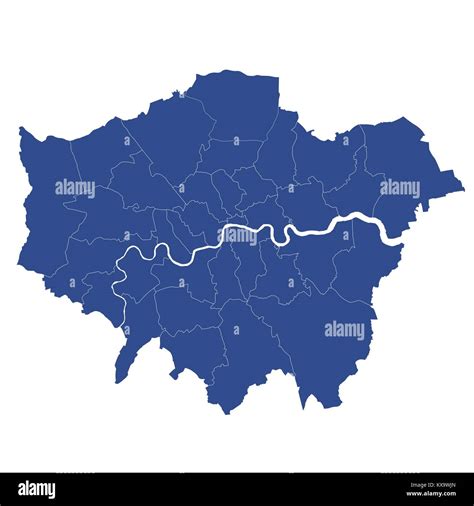 Map Of London Boroughs Hi Res Stock Photography And Images Alamy