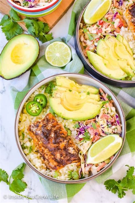 Low Carb Fish Taco Bowls Recipe Inside Brucrew Life Artofit