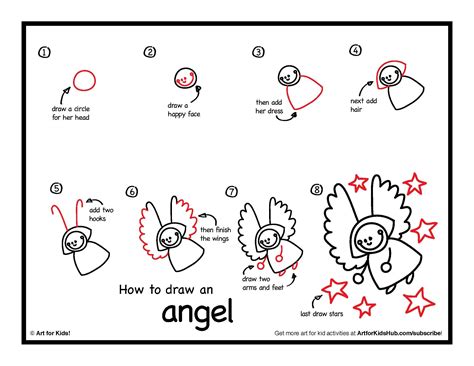 How To Draw An Angel Art For Kids Hub Art For Kids Hub Angel