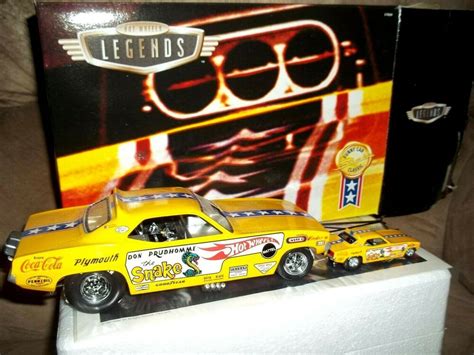 Vintage 1997 Hot Wheels Legends Snake Funny Car Plymouth Barracuda Don