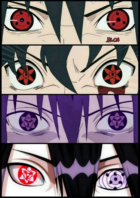 Evolución De Sasuke Naruto Eyes Naruto Shippudden Anime Naruto