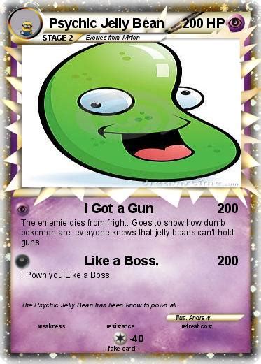 pokémon psychic jelly bean i got a gun my pokemon card