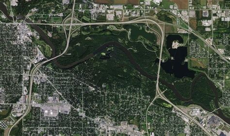 Waterloo Cedar Falls Changes Over 4 Decades Aerial Photos