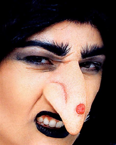 prosthetic nose character witch nose w wart full makeup horror witch nose full