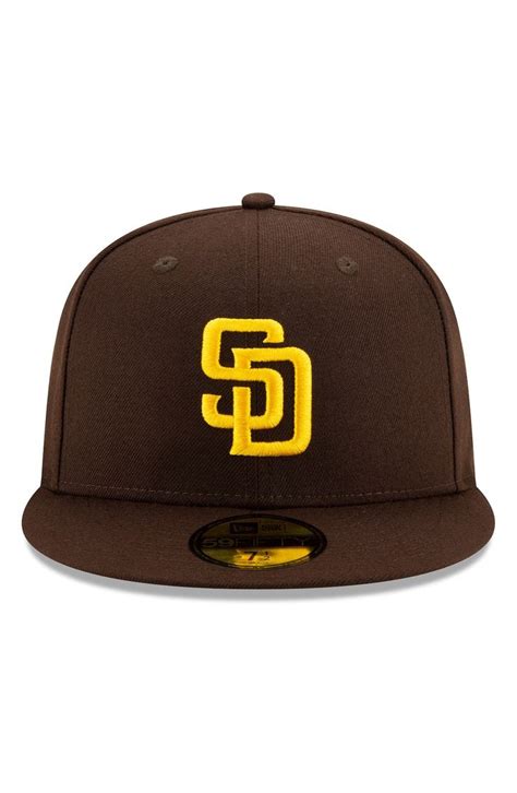 New Era Mens New Era Brown San Diego Padres Authentic Collection On