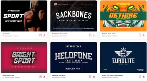 30 Best Sports Fonts For Branding Logos And More