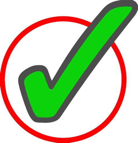 Green Check Mark In Circle 1 Clip Art At Vector Clip Art