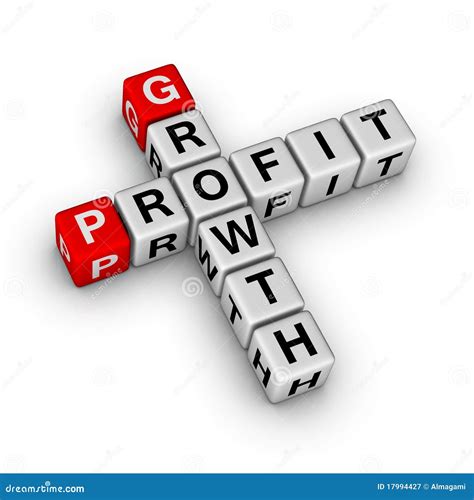 Growth And Profit Stock Illustration Illustration Of Crossword 17994427