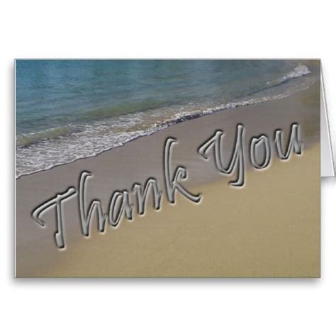 Beach Thank You Card Thank You Cards Cards Thank You