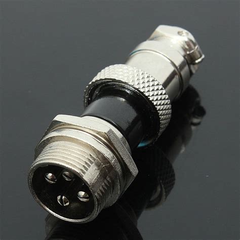 Gx 16 4 Pin Metal Aviation Plug Male And Female Panel Connector Buy