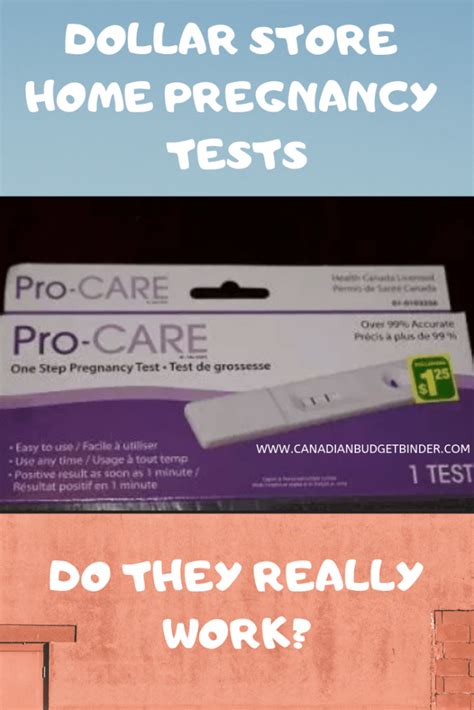 Dollar Store Home Pregnancy Tests Do They Work Canadian Budget Binder