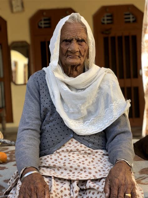 Picture I Took Of My Great Grandmother In Punjab India Shes Over A