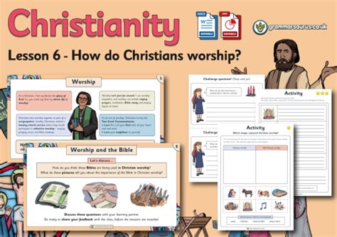 Ks1 Re Christianity How Do Christians Worship Lesson 6 Grammarsaurus