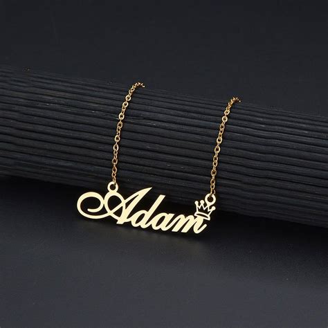 Personalized Name Jewelry Custom Name Necklace Custom Word Etsy