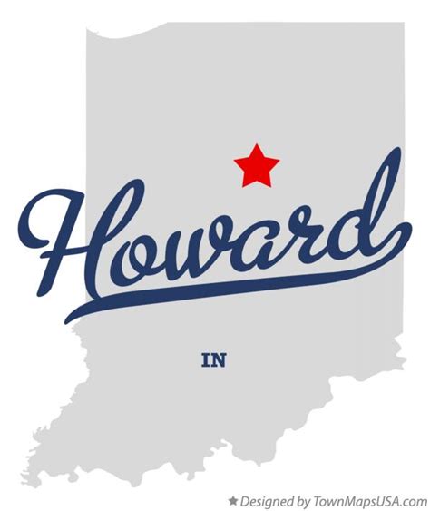 Map Of Howard Howard County In Indiana