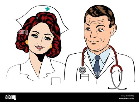 healthcare nurse stock vector images alamy