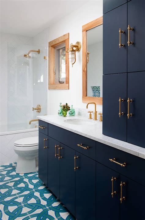 Incredible Navy Blue Bathroom Vanity Design 2022