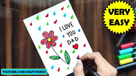 Wanted a make a father's day tribute for my dad who passed away last year in march. HOW TO DRAW FATHER'S DAY CARD | FATHERS DAY DRAWING - YouTube