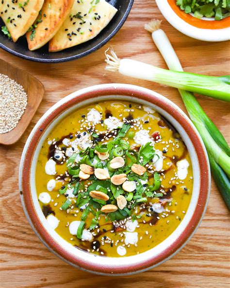 1 small onion, finely chopped. Smoky Grilled Kabocha Squash Soup with Chickpeas (Vegan ...