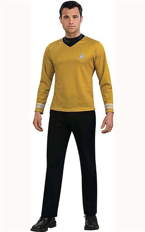 Licensed Captain Kirk Star Trek Adult Mens Fancy Dress Halloween