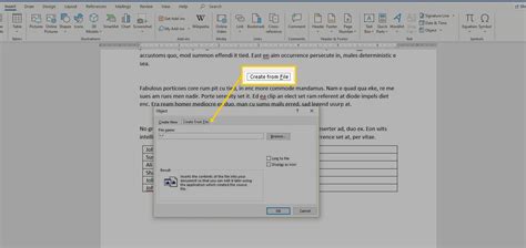 Insert Text Or Data From A Document In A Word Document
