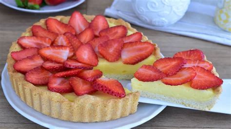 Tarte aux fraises crème pâtissière