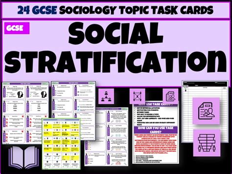 Social Stratification Sociology Task Cards Teaching Resources