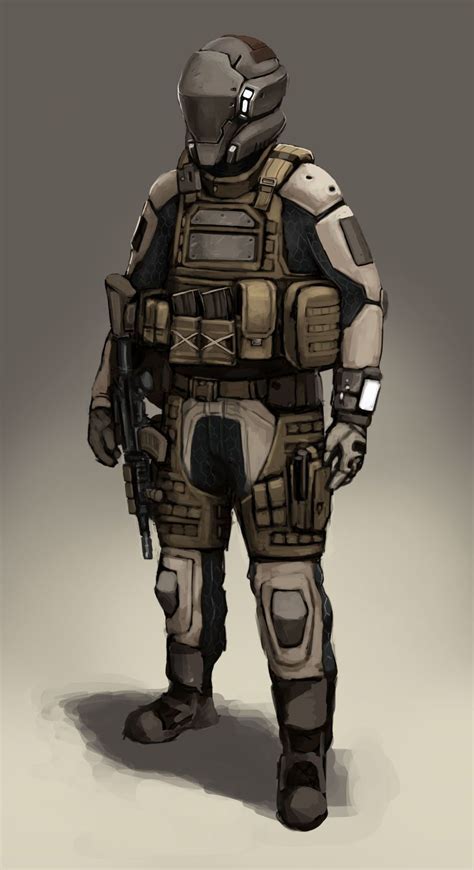 Futuristic Soldier Concept By Fonteart On Deviantart Armor Concept