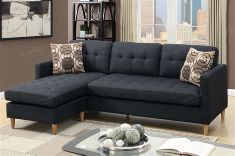 Check spelling or type a new query. Black Fabric Sectional Sofa - Steal-A-Sofa Furniture ...