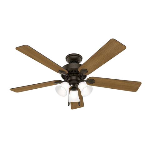 Hunter Swanson 52 In Integrated Led Indoor New Bronze Ceiling Fan
