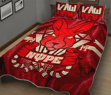 Kappa Alpha Psi Quilt Bed Set Divine Nine Designs