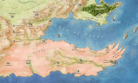 Where Is Dorne Fantastic Maps