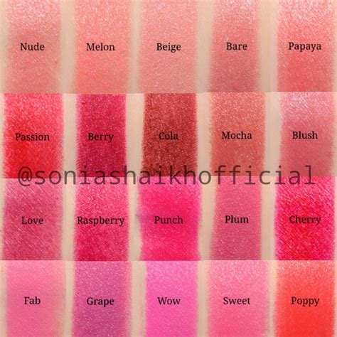 Clinique Pop Lip Colour Primer Lipsticks All Shades Swatches With Names Clinique Lipstick