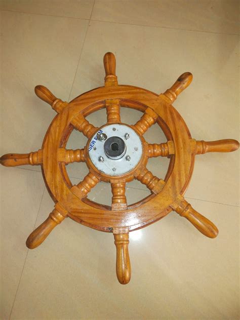 Wooden Power Boat Steering Wheel Mac N Hom Marine Equipments P Ltd