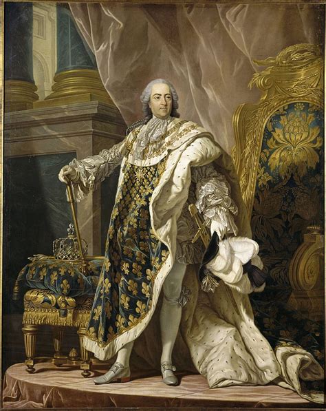 Louis Xv King Of France And Navarre In Old Age By Louis Michel Van Loo