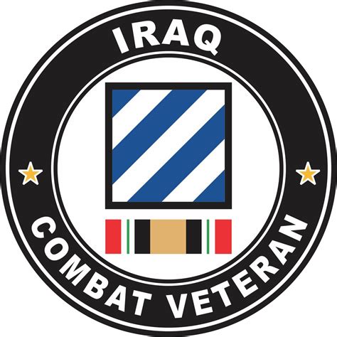 3rd Infantry Division Iraq Combat Veteran Decal