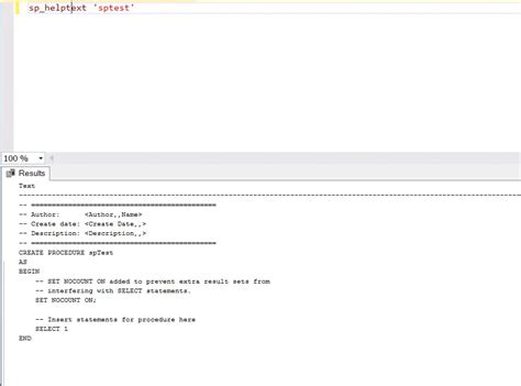 Sql Server Management Studio Stored Procedure Studiosubtitle