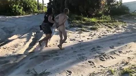 Policewoman Makes Man Strip Naked At A Public Beach Enm Cfnm Watch