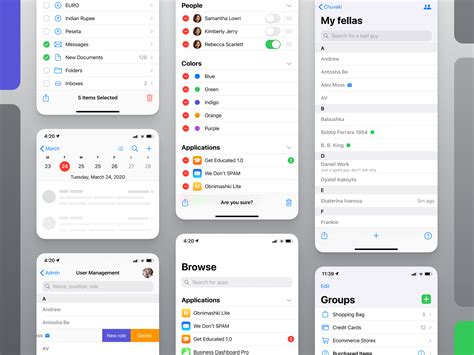 Figma Ios Ui Kit Table View Components And List Design By Roman